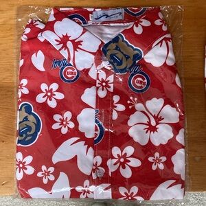 Iowa Cubs Red Hawaiian floral shirt